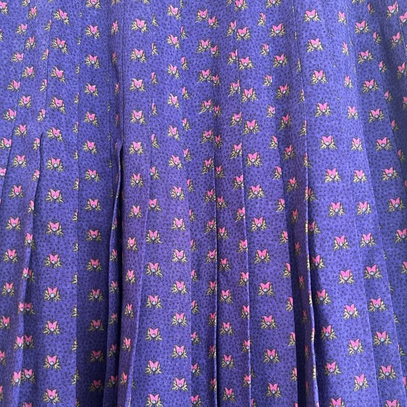 La Provence de Pierre Deux Vintage Pleated Skirt - Picture 2 of 3